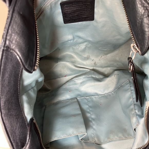 Coach Colette Leather Op Art Logo Tote Bag - Picture 9 of 10